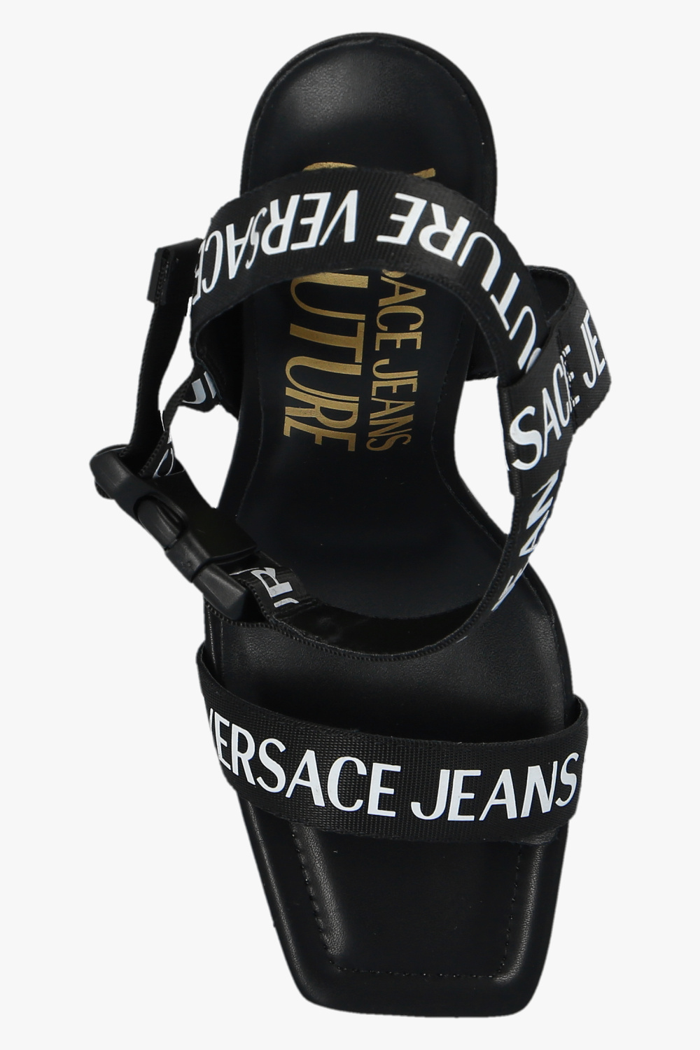 シューズ・サンダルその他 VERSACE JEANS Woman High heel shoes Black 74VA3S52ZS539 899 Versace Jeans Couture Outlet: High heel shoes woman - Black